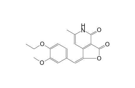 furo[3,4-c]pyridine-3,4(1H,5H)-dione, 1-[(4-ethoxy-3-methoxyphenyl)methylene]-6-methyl-, (1E)-