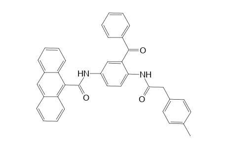 N-[3-benzoyl-4-[[2-(4-methylphenyl)-1-oxoethyl]amino]phenyl]-9-anthracenecarboxamide