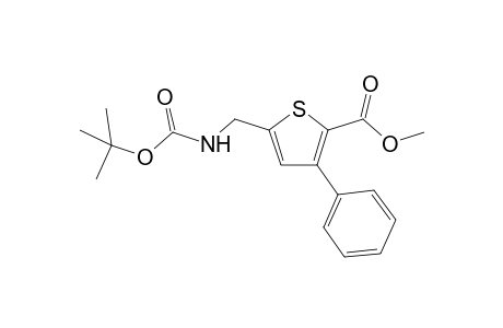 Methyl 5-{[(t-butoxycarbonyl)amino]methyl]-3-phenylthiophene-2-carboxylate