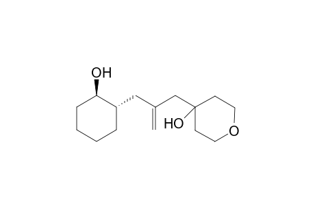 4-[2-(1S*,2R*)-(2-Hydroxycyclohexylmethyl)allyl]tetrahydro-2H-pyran-4-ol