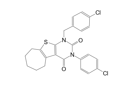 1-(4-chlorobenzyl)-3-(4-chlorophenyl)-1,5,6,7,8,9-hexahydro-2H-cyclohepta[4,5]thieno[2,3-d]pyrimidine-2,4(3H)-dione