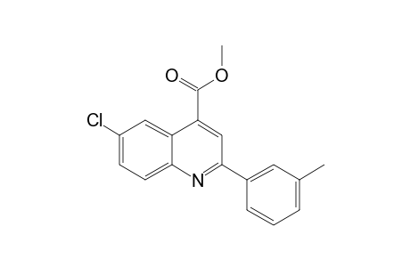 6-Chloro-2-(3-methylphenyl)quinoline-4-carboxylic acid, methyl ester