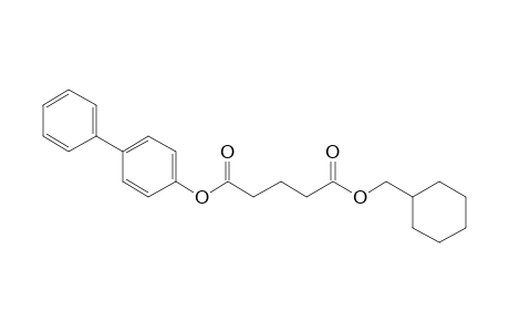 Glutaric acid, cyclohexylmethyl 4-biphenyl ester