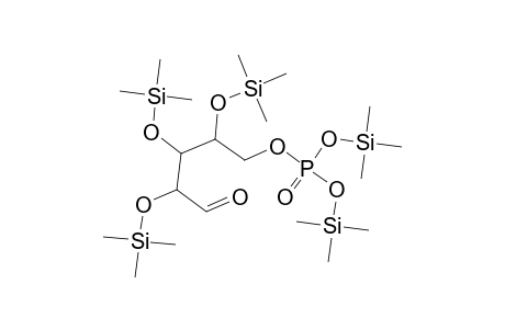 5-O-(Bis[(trimethylsilyl)oxy]phosphoryl)-2,3,4-tris-O-(trimethylsilyl)pentose
