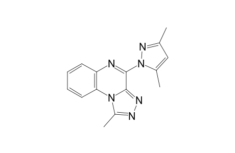 [1,2,4]Triazolo[4,3-a]quinoxaline, 4-(3,5-dimethyl-1H-pyrazol-1-yl)-1-methyl-