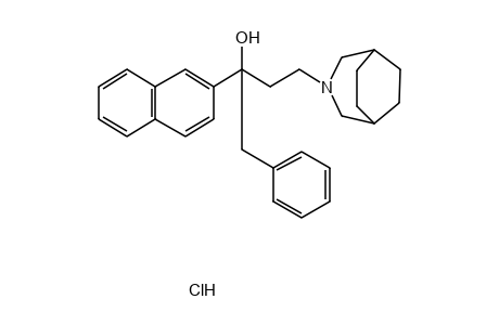 alpha-BENZYL-alpha-(2-NAPHTHYL)-3-AZABICYCLO[3.2.2]NONANE-3-PROPANOL, HYDROCHLORIDE