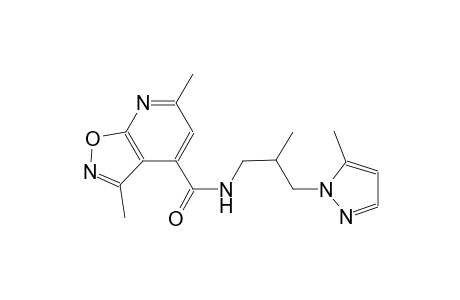 isoxazolo[5,4-b]pyridine-4-carboxamide, 3,6-dimethyl-N-[2-methyl-3-(5-methyl-1H-pyrazol-1-yl)propyl]-