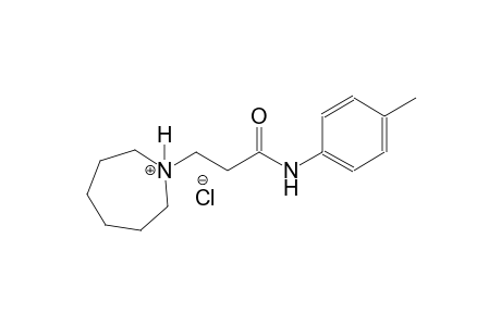 1H-azepinium, hexahydro-1-[3-[(4-methylphenyl)amino]-3-oxopropyl]-, chloride