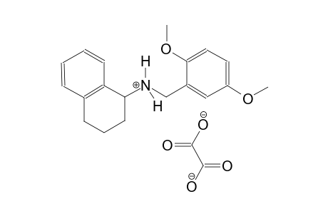 N-[(2,5-dimethoxyphenyl)methyl]-1,2,3,4-tetrahydronaphthalen-1-aminium oxalate