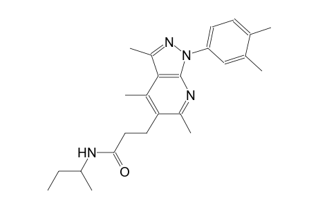 1H-pyrazolo[3,4-b]pyridine-5-propanamide, 1-(3,4-dimethylphenyl)-3,4,6-trimethyl-N-(1-methylpropyl)-