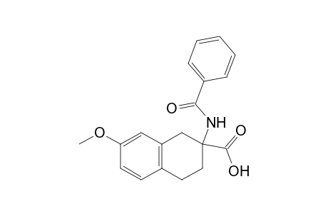 2-Benzamido-1,2,3,4-tetrahydro-7-methoxynaphthalene-2-carboxylic acid