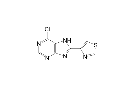 6-chloro-8-(4-thiazolyl)purine