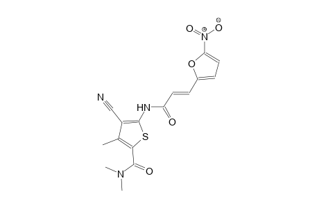4-cyano-N,N,3-trimethyl-5-{[(2E)-3-(5-nitro-2-furyl)-2-propenoyl]amino}-2-thiophenecarboxamide