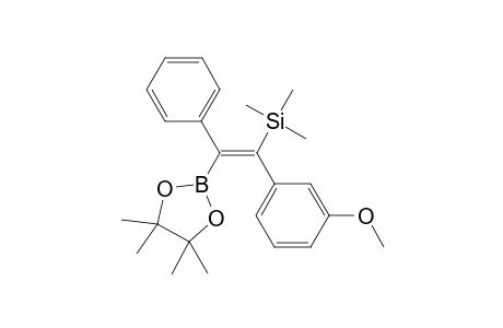 (Z)-1-(Trimethylsilyl)-1-(3-methoxyphenyl)-2-phenyl-2-(4,4,5,5-tetramethyl-1,3,2-dioxaborolan-2-yl)ethene