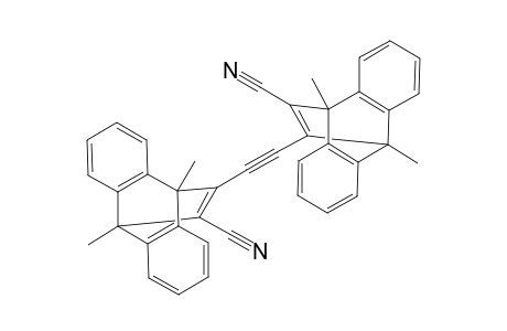 1,2-Di-(2-cyano-5,6;7,8-dibenzo-1,4-dimethylbicyclo[2.2.2]oct-2-enyl)ethyne