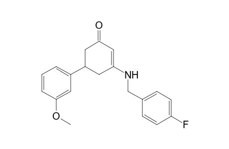 3-[(4-fluorobenzyl)amino]-5-(3-methoxyphenyl)cyclohex-2-en-1-one