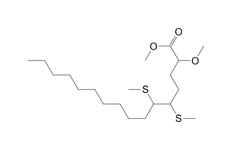 Hexadecanoic acid, 2-methoxy-5,6-bis(methylthio)-, methyl ester