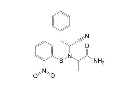 N-[1'-Cyano-phenylethyl]-N-[(2''-nitrophenyl)thio]-alaninamide