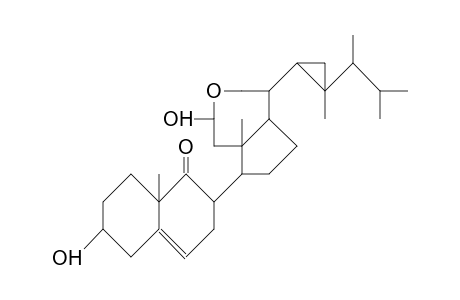 6-Dehydroxy-22,23-methano-23-methyl-nicobarsterol-5-ene