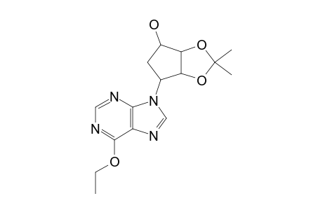 6-ETHOXY-9-[(1'-BETA,2'-ALPHA,3'-ALPHA,4'-BETA)-4'-HYDROXY-2',3'-ISOPROPYLIDENEDIOXYCYCLOPENTYL]-PURINE