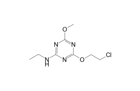 4-(2-Chloroethoxy)-N-ethyl-6-methoxy-1,3,5-triazin-2-amine