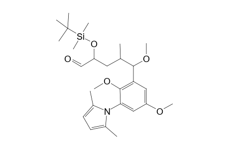 5-[2,5-dimethoxy-3-(2',5'-dimethylpyrrolyl)-phenyl]-5-methoxy-4-methyl-2-(t-butyldimethylsiloxy]pentanal