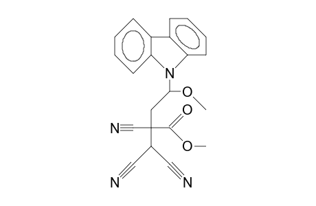 3-Carbomethoxy-1-(carbazol-9-yl)-3,4,4-tricyano-1-methoxy-butane