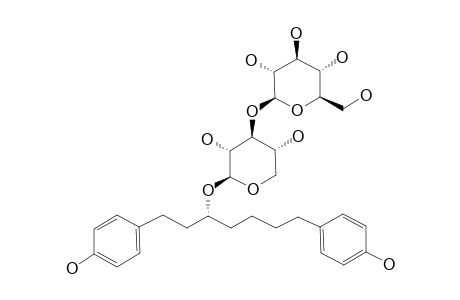 (-)-CENTROLOBOL-DIGLYCOSIDE;(3R)-1,7-BIS-(4-DIHYDROXYPHENYL)-3-HEPTANOL-3-O-BETA-D-GLUCOPYRANOSYL-(1->3)-BETA-D-XYLOPYRANOSIDE