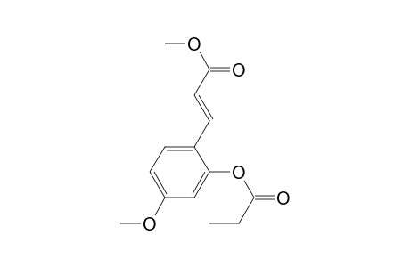 Methyl 4'-methoxy-2'-propanoyloxycinnamate