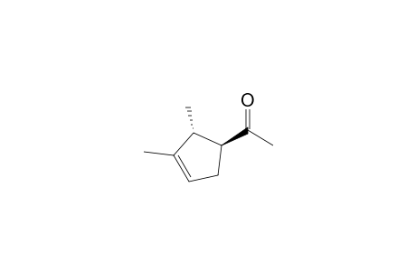 trans-2,3-Dimethyl-4-acetylcyclopent-1-ene