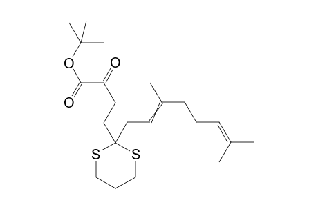 tert-butyl 4-[2-(3,7-dimethylocta-2,6-dienyl)-1,3-dithian-2-yl]-2-oxo-butanoate (AUtogenerated)
