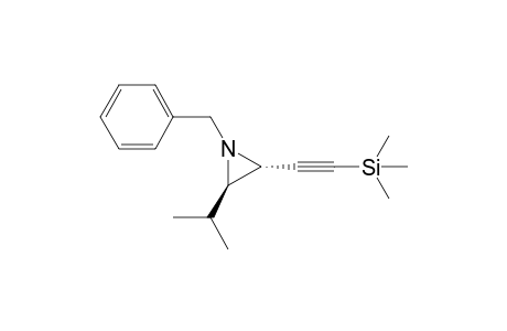 2-[(2R,3R)-1-benzyl-3-isopropyl-aziridin-2-yl]ethynyl-trimethyl-silane