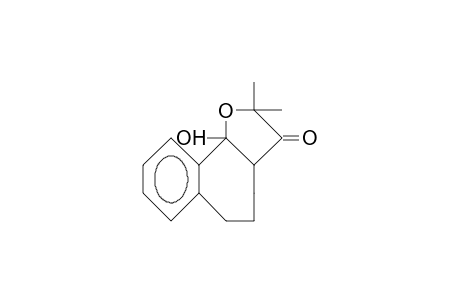 10b-Hydroxy-2,2-dimethyl-4,5,6,10b-tetrahydro-3ah-benzo(6,7)cyclohepta(1,2-B)furan-3(2H)-one