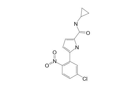 5-(5-CHLORO-2-NITROPHENYL)-1H-PYRROLE-2-N-CYCLOPROPYL-CARBOXAMIDE