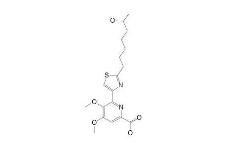 WS75624B;4,5-DIMETHOXY-6-[2-(6-HYDROXYHEPTYL)-4-THIAZOLYL]-2-PYRIDINECARBOXYLIC-ACID