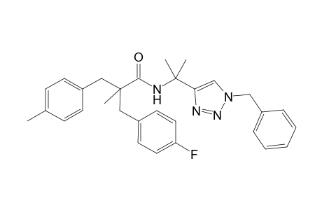 N-(2-[1-Benzyl-1H-1,2,3-triazol-4-yl]propan-2-yl)-2-(4-fluorobenzyl)-2-methyl-3-(p-tolyl)propanamide