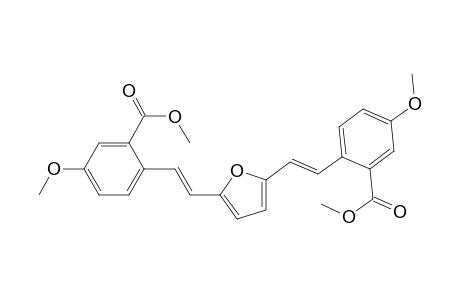 2,5-Di-(E)-(2-carbomethoxy-p-methoxystyryl)furan