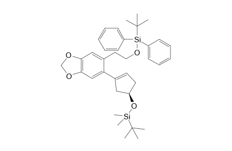 (R)-tert-butyl(2-(6-(4-(tert-butyldimethylsilyloxy)cyclopent-1-enyl)benzo[d][1,3]dioxol-5-yl)ethoxy)diphenylsilane
