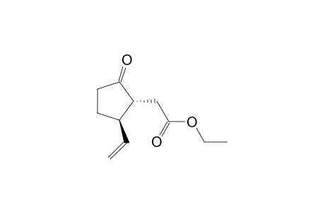 trans-2-(ethoxycarbonylmethyl)3-vinyl-cyclopentanone