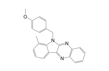 methyl 4-[(7-methyl-6H-indolo[2,3-b]quinoxalin-6-yl)methyl]phenyl ether