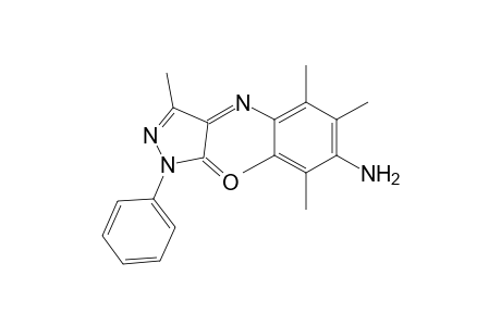 3H-pyrazol-3-one, 4-[(4-amino-2,3,5,6-tetramethylphenyl)imino]-2,4-dihydro-5-methyl-2-phenyl-