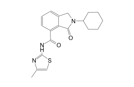 1H-isoindole-4-carboxamide, 2-cyclohexyl-2,3-dihydro-N-(4-methyl-2-thiazolyl)-3-oxo-