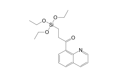 8-Quinolinyl 2-tri(ethoxy)silylethyl ketone