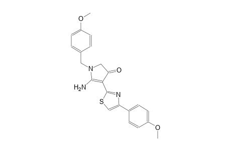 3H-pyrrol-3-one, 5-amino-1,2-dihydro-1-[(4-methoxyphenyl)methyl]-4-[4-(4-methoxyphenyl)-2-thiazolyl]-