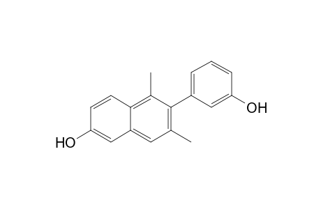 1,3-Dimethyl-2-(3-hydroxyphenyl)-6-hydroxynaphthalene