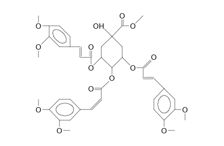 Methyl 3,4,5-tris(3',4'-dimethoxy-cinnamoyl)-quinate