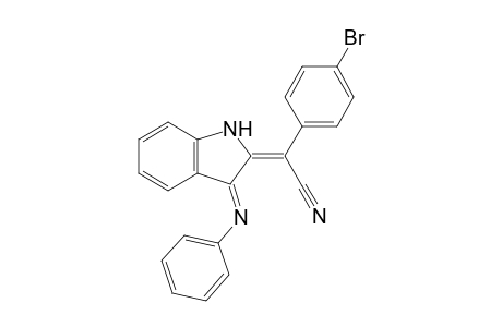 (E)-2-[1-Cyano-1-(4-bromophenyl)methylidene]-3-phenylimino-2,3-dihydro-1H-indole