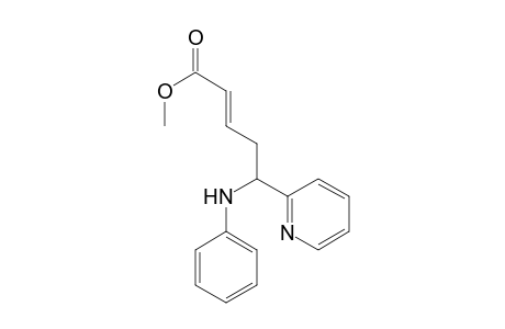 (E)-5-anilino-5-(2-pyridinyl)-2-pentenoic acid methyl ester