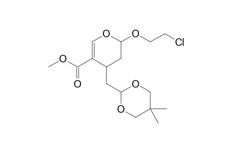 Methyl (2RS,4SR)-2-(2-chloroethoxy)-4-[(5,5-dimethyl-1,3-dioxa-2-yl)methyl]-3,4-dihydro-2H-pyran-5-carboxylate