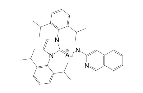 [1,3-BIS-(2,6-DIISOPROPYLPHENYL)-IMIDAZOL-2-YLIDENE]-(ISOQUINOLIN-3-YL-AMINO)-GOLD-COMPLEX